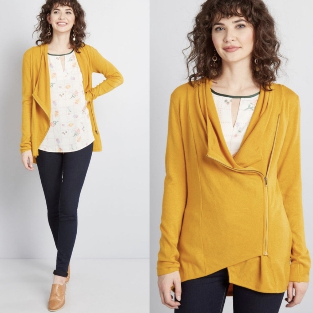 Modcloth Tidy Traveler Cowl Neck Cardigan